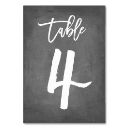 Bordsnummer för chic av typen Chalkboard | BORD 4