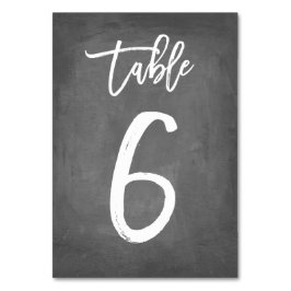 Bordsnummer för chic av typen Chalkboard | BORD 6