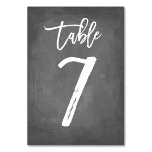 Bordsnummer för chic av typen Chalkboard BORD 7