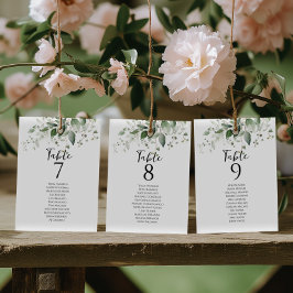 bordsnummer för elegant av grönt