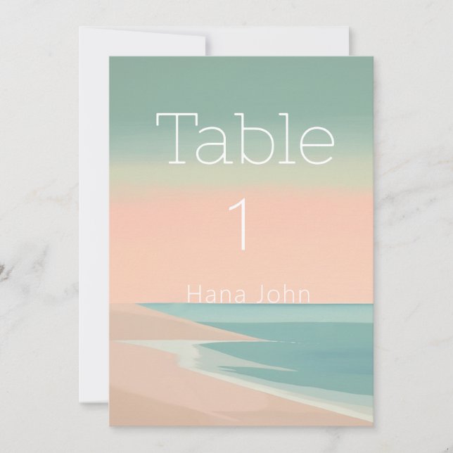 bordsnummer för elegantens mål (Framsida)