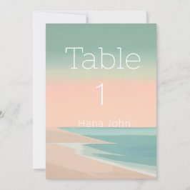 bordsnummer för elegantens mål