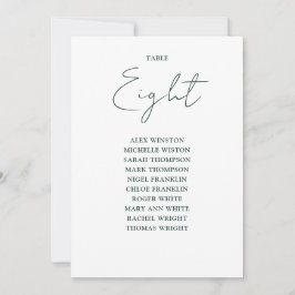 Bordsnummer för enkelt Emerald Grönt-sätesdiagram