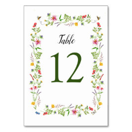 Bordsnummer för färgämnen för Wildblommor