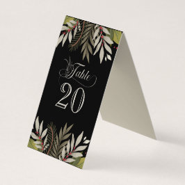 Bordsnummer för mogna botaniker kort