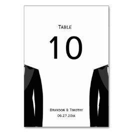 Bordsnummer för svarta och vita säckar i Bröllop