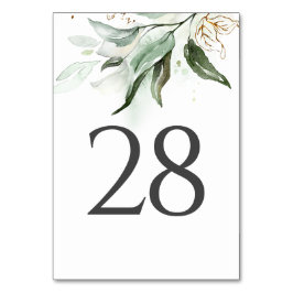 Bordsnummer i Grey & Guld Bröllop