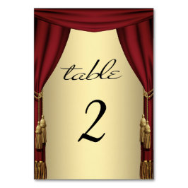 Bordsnummer i Movie Theme Guld