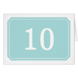 Bordsnummer-kort för Turkos-Elegant OBS Kort