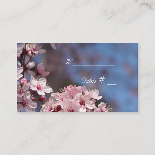 bordsnummer-kort med adress och datum placeringskort (Framsida)