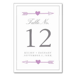 Bordsnummer-/latinskkort och Grått Bordsnummer