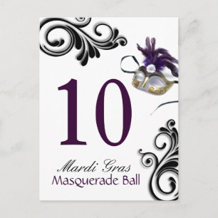 bordsnummer - Masqueraad Boll