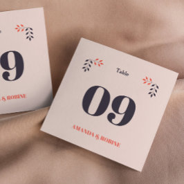 Bordsnummer med minimal Chic för estetisk Elegant