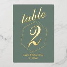 Bordsnummer med pressat Gräns-fyllning