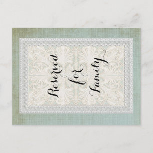 Bordsnummer Rustic Snöre w Åldras Vintage Linen