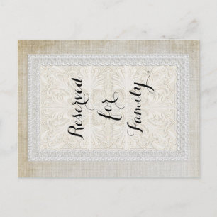 Bordsnummer Rustic Snöre w Åldras Vintage Linen