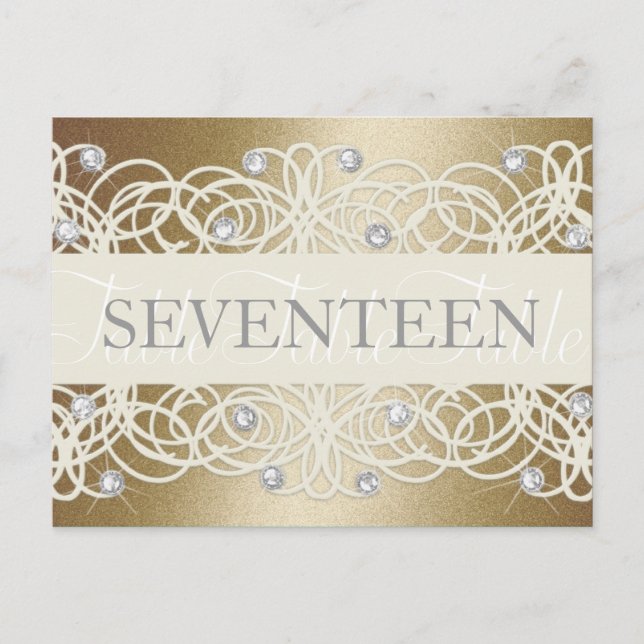 Bordsnummer Shimmer och Crystals (Framsida)