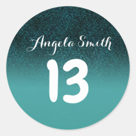 Bordsnummer Sticker| Bordsnummer för yrke Runt Klistermärke