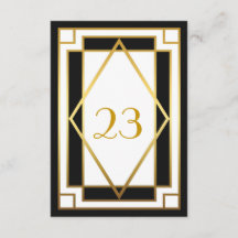 Bordsnummer,Underbar Gatsby,elegant,chic,vit svart
