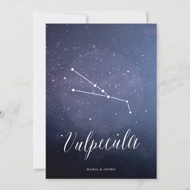 Bordsnummer Vulpelcula för konstellation Star (Framsida)