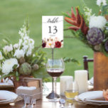 Bordsnumren Burgundy Marsala Bröllop Bordsnummer<br><div class="desc">Hjälp dina gäster att hitta rätt på med de här vackra bordsnumren från dubblan. Redigera enkelt siffror,  namn och datum! Den här designen har ett vackert blommigt-bouquet och ett skript i eleganten! Klicka här om du vill se mer i vår Rustic Burgundy Marsala-samling: https://www.zazzle.com/collections/rustic_burgundy_marsala-119549341348963566?rf=238534829419020154</div>