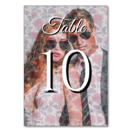 Bordsnumren Cute Ro Bröllop Bordsnummer