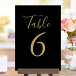 Bordsnumren elegant Black och Guld Bordsnummer<br><div class="desc">De här bordsnumren i eleganten kan vara personlig i chic guld. Designad av Thisisnotme©</div>