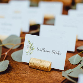 Bordsnumren Eucalyptus Bröllop Kort