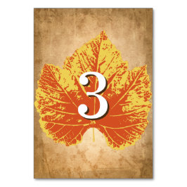 Bordsnumren Hösten Bröllop | Rustik feber Bordsnummer