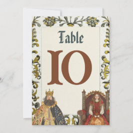 Bordsnumren i Bröllop vid medeltida Renaissancen R Inbjudningar