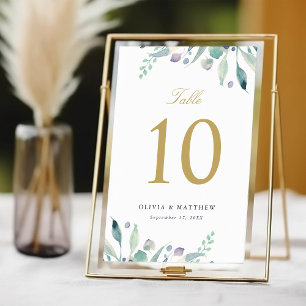 Bordsnumren Luxe Blommigt Bröllop Bordsnummer