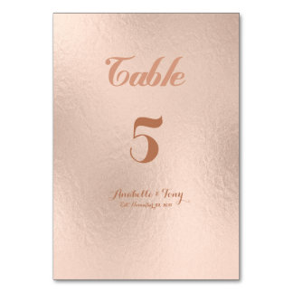 Bordsnumren Ro Gold Foil Bordsnummer