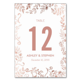 Bordsnumren vid Blommigten elegant Guld Bordsnummer