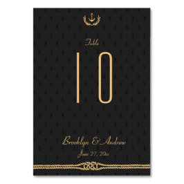 Bordsnumren vid Svarta havet och Guld Nautiska Brö Bordsnummer