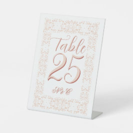 bordsnumret anpassningsbar elegant rosa snöre för 