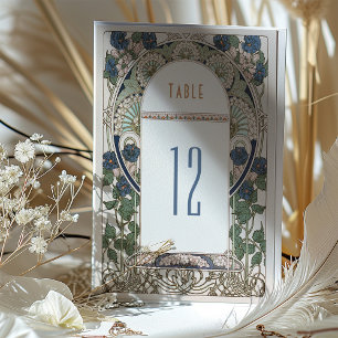 Bordsnumret Art nouveau Bröllop Inbjudningar