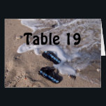 Bordsnumret Beach Flip-sandaler för flödesomformni OBS Kort<br><div class="desc">Vänd flopsandaler på den tropiska stranden kant i havet skapa ett söt sittplatskort från bord för att hjälpa evenemangsgästerna att hitta de platser du vill ha på mottagningen och genomföra temat med motsvarande bordsnummer-kort. De är designade att vika åt båda hållen för dubbla- eller enkelsidig visning.</div>