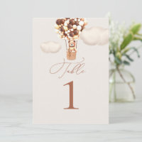 Bordsnumret Bear Balloons