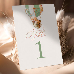 Bordsnumret Bear Balloons Bordsnummer