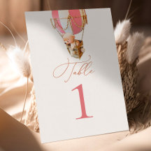 Bordsnumret Bear Balloons