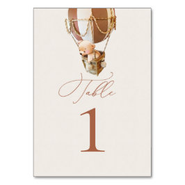 Bordsnumret Bear Balloons Bordsnummer