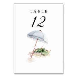 Bordsnumret Bespoke Beach Wedding Bordsnummer
