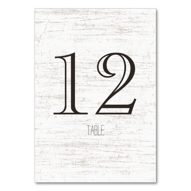 Bordsnumret Birch Woodland Bordsnummer (Baksidan)