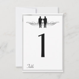 Bordsnumret Black White Elegance Groom Bröllop Inbjudningar