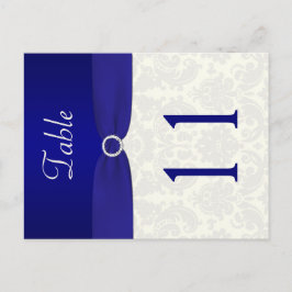 Bordsnumret Blått och elfenbensskada vid dubblan Vykort