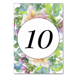 Bordsnumret blommigt bordsnummer