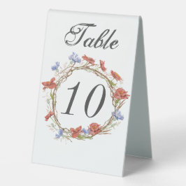 Bordsnumret bord tält