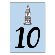 Bordsnumret bröllop Cake Illustration Bröllop