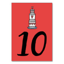 Bordsnumret bröllop Cake Illustration Bröllop