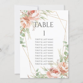 Bordsnumret bröllop Ro